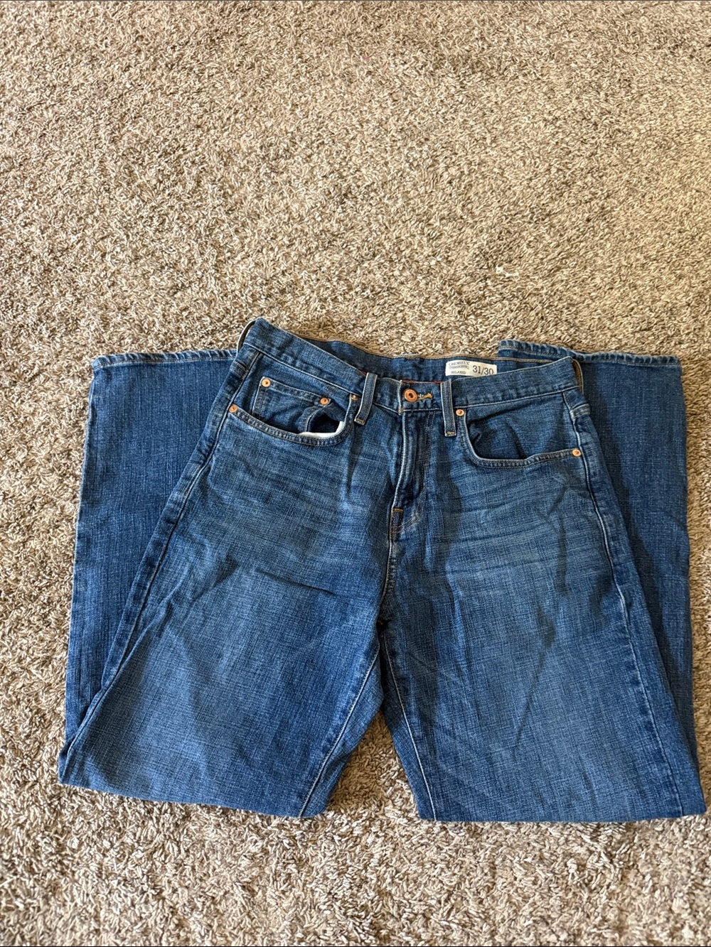 Classic Womens Blue Denim Jeans - Comfortable Everyday Fit